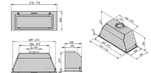 Allenzi CH 111 60 -liesituuletin hinta ja tiedot | Liesituulettimet | hobbyhall.fi