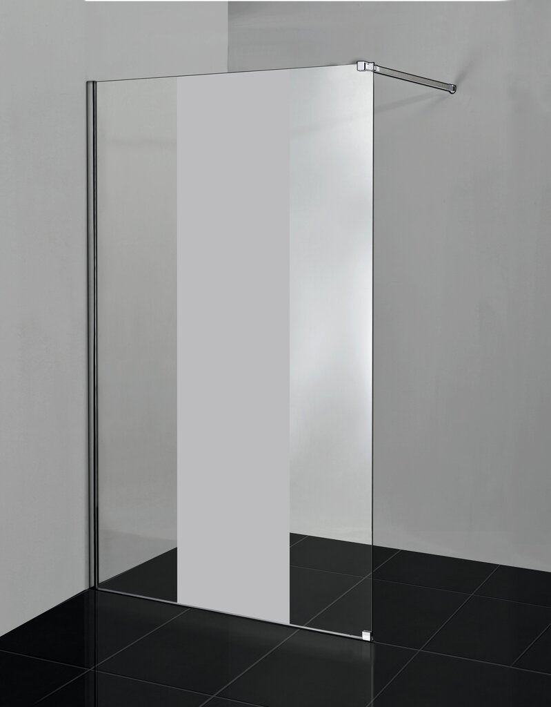 Liveno Vertico -suihkuseinä, 195 x 100 cm, läpinäkyvä, karkaistua lasia hinta ja tiedot | Suihkuseinät ja -ovet | hobbyhall.fi