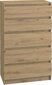 Malwa M5 -laatikosto, 112 x 70 x 40 cm, ruskea ( artisan oak ) hinta ja tiedot | Lipastot | hobbyhall.fi