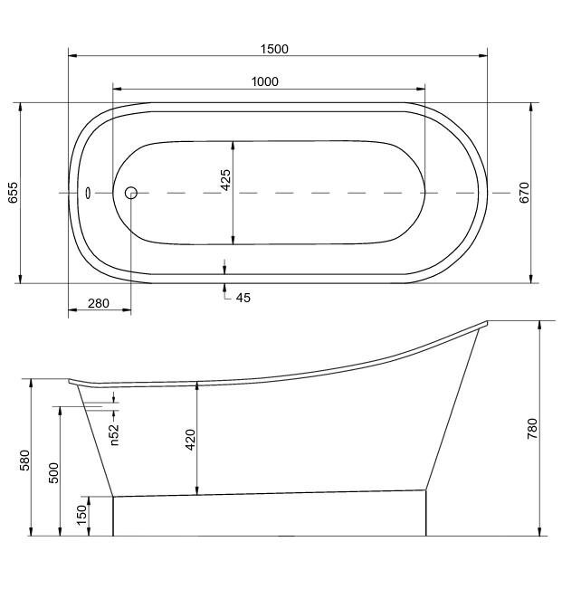 Kylpyamme Besco Gloria hinta ja tiedot | Kylpyammeet | hobbyhall.fi