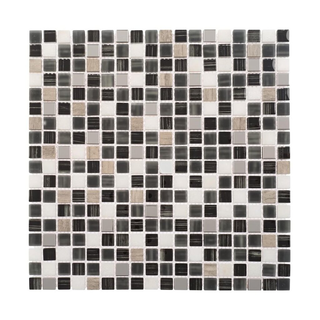 Seinälaatat - mosaiikki Fusion Harmaa 30 x 30 cm Artens hinta ja tiedot | Seinälaatat | hobbyhall.fi