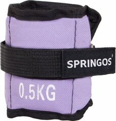 Springos käsi- ja jalkapainot 2 x 0,5 kg, violetti hinta ja tiedot | Käsipainot, kahvakuulat ja voimaharjoittelu | hobbyhall.fi