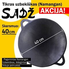 Uzbekistanin kiillotettu paistinpannu (Saj) 40cm. hinta ja tiedot | Kazan mangal Koti ja keittiö | hobbyhall.fi