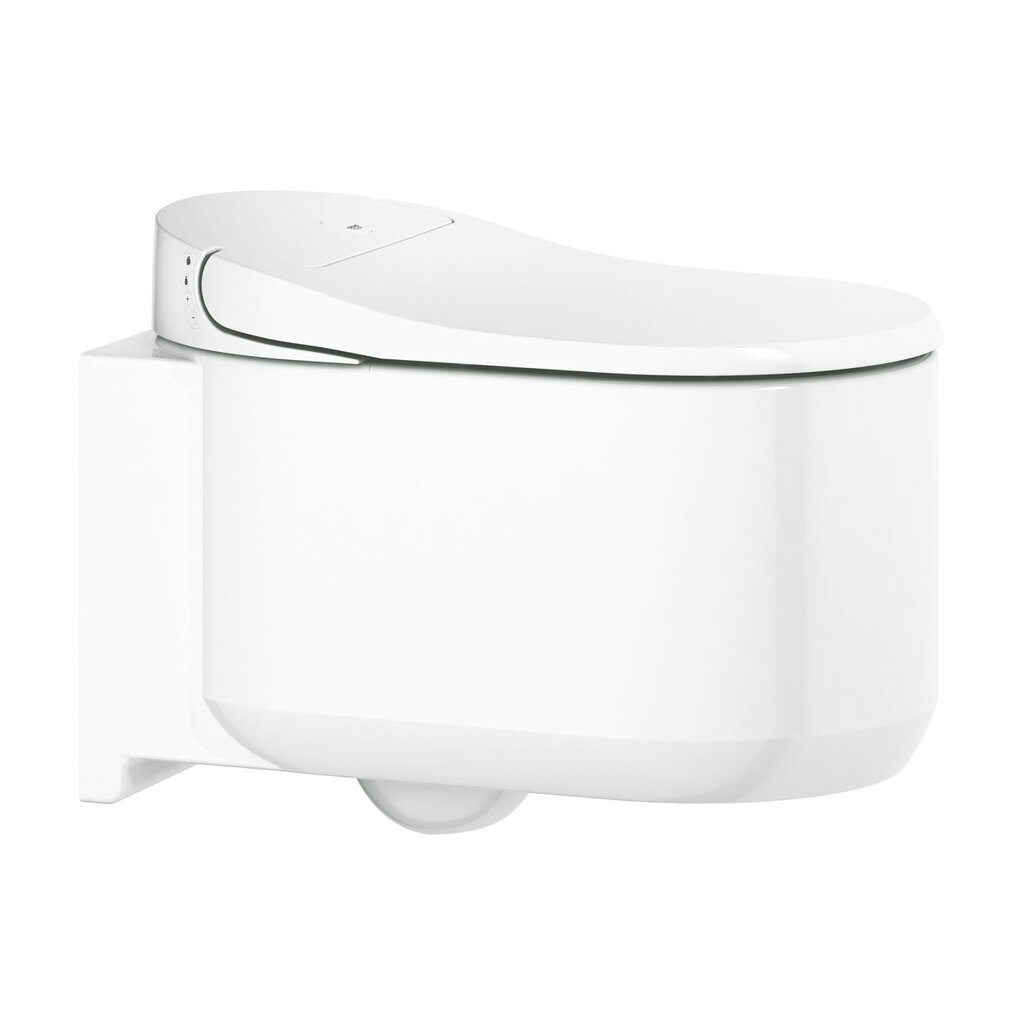 Grohe Sensia Arena -wc-istuin, seinään asennettava, Rimless, 375 x 600 mm, bidee-toiminnolla, valkoinen, 39354SH1 hinta ja tiedot | WC-istuimet | hobbyhall.fi