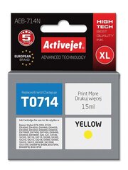 ActiveJet Epson T0714 Mustepatruuna keltainen hinta ja tiedot | Mustekasetit | hobbyhall.fi