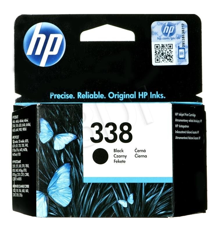 Mustekasetti HP nro.338, musta (11 ml, 450 arkkia) hinta ja tiedot | Mustekasetit | hobbyhall.fi