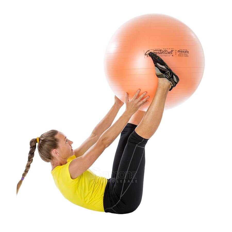 Voimistelupallo Original Pezzi Gymnastik Ball Maxafe 65 cm, musta hinta ja tiedot | Voimistelupallot | hobbyhall.fi