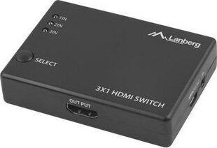 Lanberg SWV-HDMI-0003 hinta ja tiedot | Verkkokytkimet | hobbyhall.fi