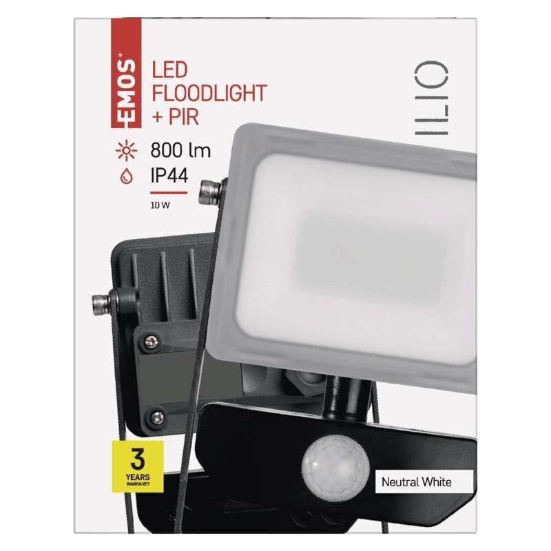 LED-valonheitin liiketunnistimella ILIO 10W PIR hinta ja tiedot | Puutarha- ja ulkovalot | hobbyhall.fi