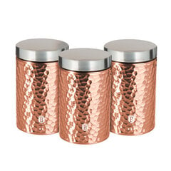 Berlinger Haus Metallic Line Rose Gold Edition kuiva-ainepurkit, 3 kpl. hinta ja tiedot | Elintarvikkeiden säilytysastiat | hobbyhall.fi