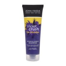 Keltaista sävyä neutraloiva shampoo John Frieda Sheer Blonde Violet Crush Intensive Purple Shampoo for Brassy 250 ml hinta ja tiedot | John Frieda Hajuvedet ja kosmetiikka | hobbyhall.fi