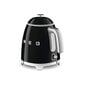 Vedenkeitin Smeg, KLF05BLEU, 50-luvun tyyli, 0,8 l, musta hinta ja tiedot | Vedenkeittimet | hobbyhall.fi