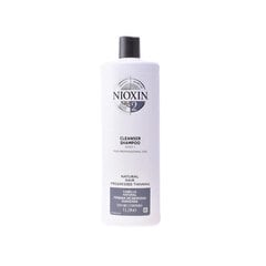 Nioxin System 2 puhdistava, hoitava shampoo 1000 ml hinta ja tiedot | Shampoot | hobbyhall.fi