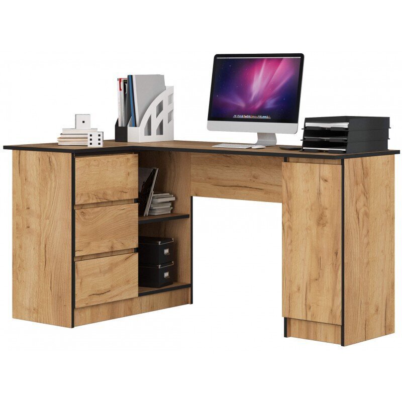 Työpöytä NORE B20, vasen, valkoinen. hinta ja tiedot | Tietokonepöydät ja työpöydät | hobbyhall.fi