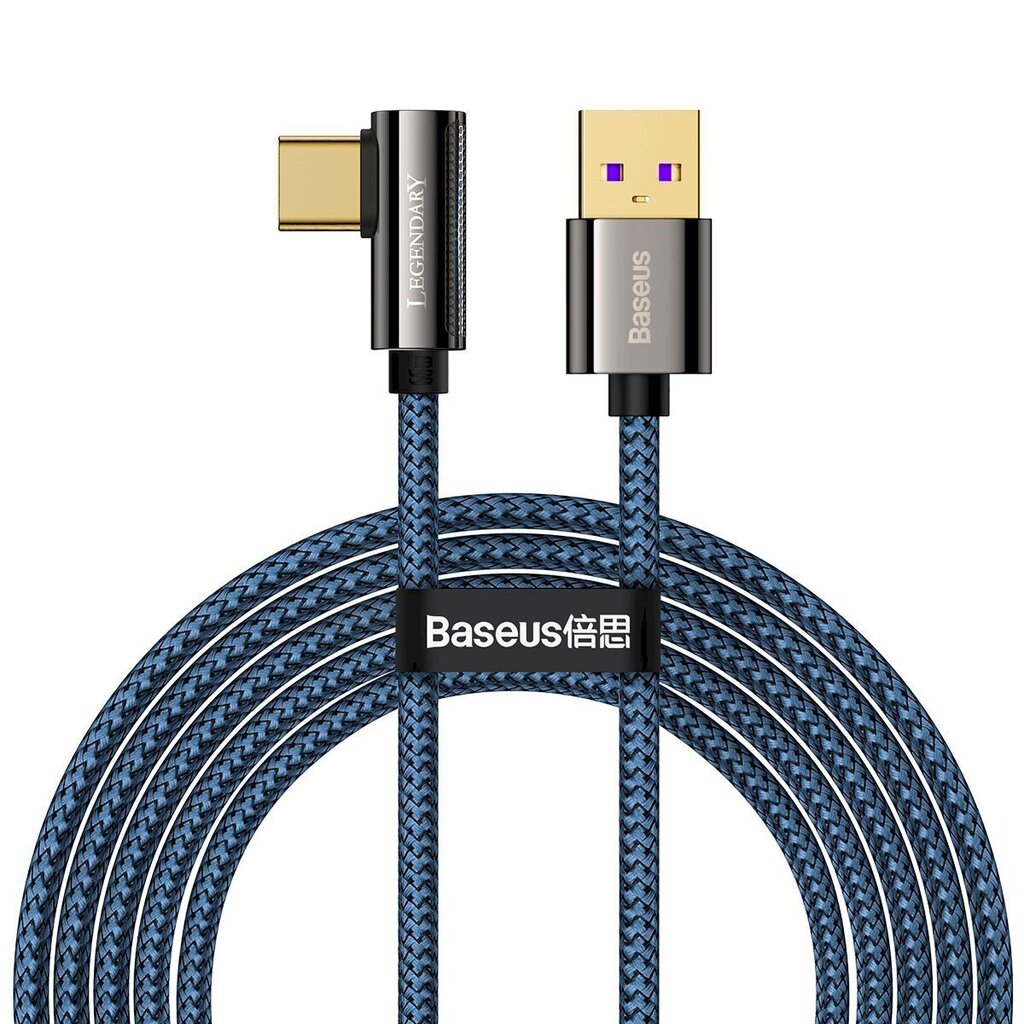 Kaapeli USB-USB-C Baseus Legend Series, 66W, 2m (sininen) hinta ja tiedot | Puhelinkaapelit | hobbyhall.fi