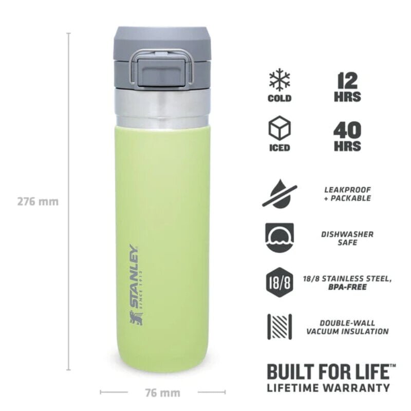 Vesipullo The Quick Flip Water Bottle Go 0,71L sitruunankeltainen hinta ja tiedot | Keittiövälineet | hobbyhall.fi