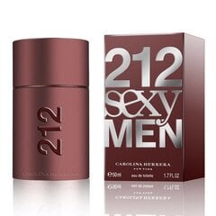 Hajuvesi Carolina Herrera 212 Sexy Men EDT miehille 50 ml hinta ja tiedot | Miesten hajuvedet | hobbyhall.fi