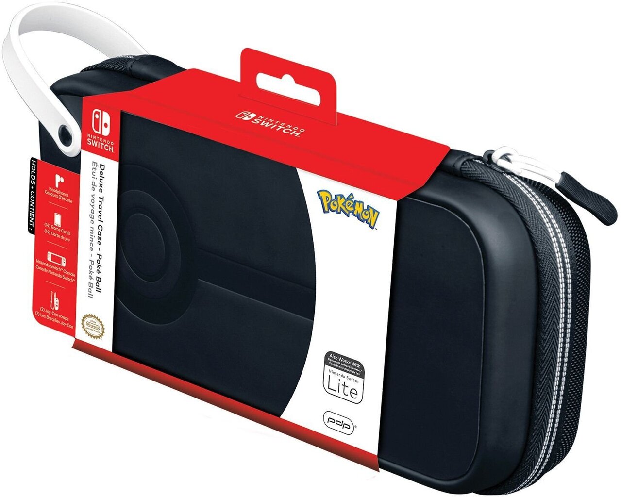 PDP Deluxe Travel kotelo - Poké Ball, mallille Nintendo Switch/Nintendo Switch Lite hinta ja tiedot | Ohjaimet ja lisätarvikkeet | hobbyhall.fi