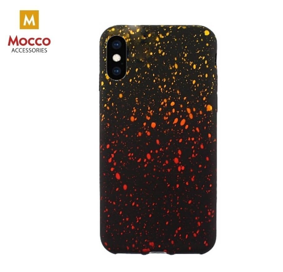 Mocco SKY Silicone Case for Apple iPhone XS/X Yellow-Orange hinta ja tiedot | Puhelimen kuoret ja kotelot | hobbyhall.fi