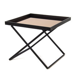 Pöytä 60x60x51 cm, musta hinta ja tiedot | Sohvapöydät | hobbyhall.fi
