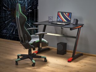 Pelipöytä Halmar B40, musta/punainen hinta ja tiedot | Tietokonepöydät ja työpöydät | hobbyhall.fi