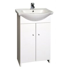 Kylpyhuonekaappi pesualtaalla 05025 D50, valkoinen hinta ja tiedot | Kylpyhuonekaapit | hobbyhall.fi