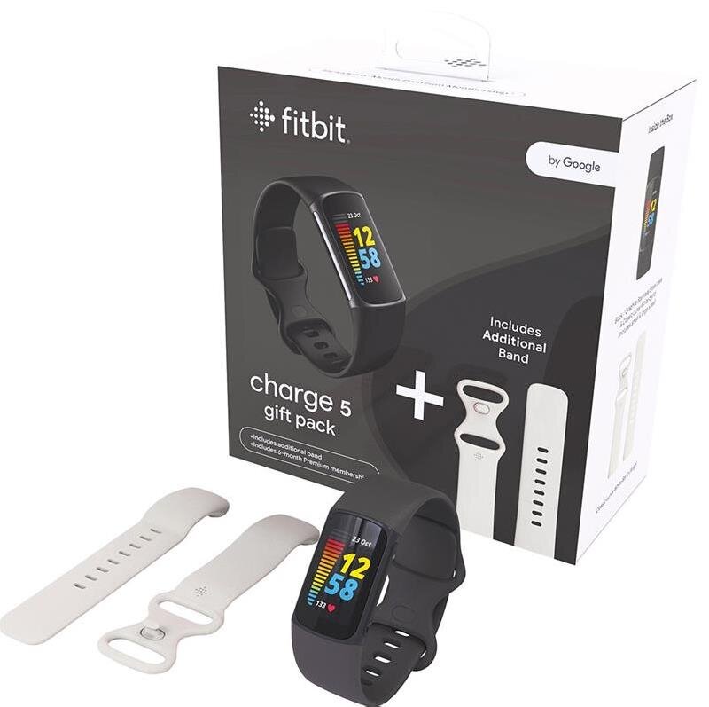 Fitbit Charge 5 Gift Pack FB421BKBK-EUBNDL hinta ja tiedot | Aktiivisuusrannekkeet | hobbyhall.fi