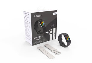 Fitbit Charge 5 -lahjapakkaus, musta/valkoinen - Activity Tracker -lahjapakkaus hinta ja tiedot | Aktiivisuusrannekkeet | hobbyhall.fi
