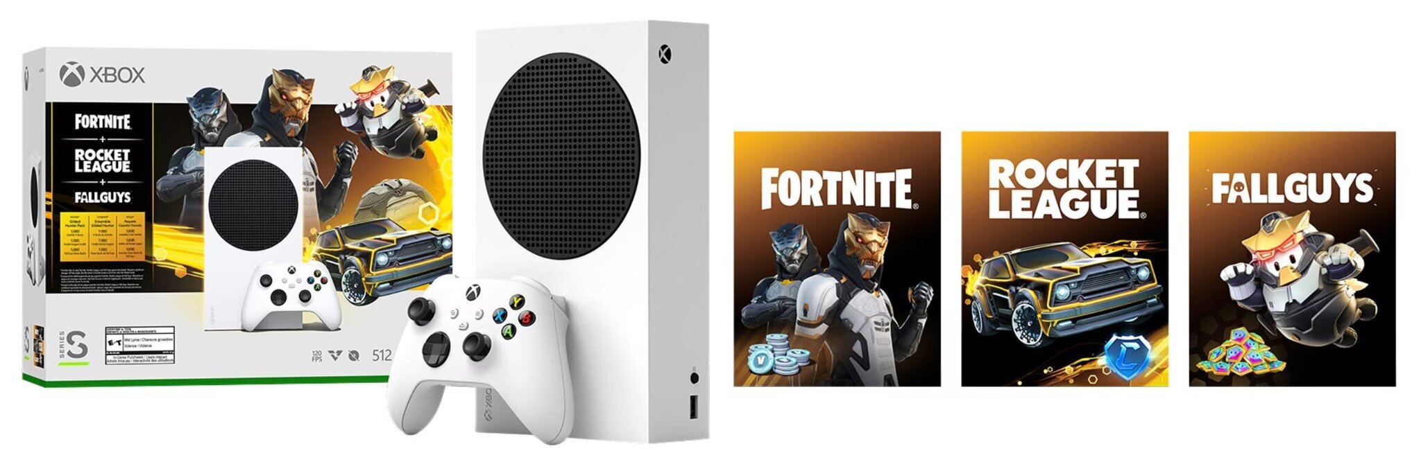 Microsoft Xbox Series S - Kultainen Hunter Bundle hinta ja tiedot | Pelikonsolit | hobbyhall.fi