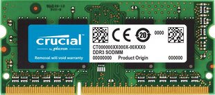 Crucial 4GB DDR3L-1600 SODIMM hinta ja tiedot | Muisti (RAM) | hobbyhall.fi