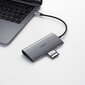 Ugreen CM179 USB-C-HDMI 4K, 3x USB 3.0, Type C, RJ45, SD, Micro SD, harmaa. hinta ja tiedot | Puhelinkaapelit | hobbyhall.fi