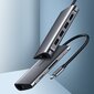 Ugreen CM179 USB-C-HDMI 4K, 3x USB 3.0, Type C, RJ45, SD, Micro SD, harmaa. hinta ja tiedot | Puhelinkaapelit | hobbyhall.fi
