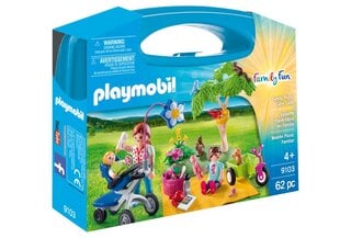 9103 PLAYMOBIL® Family Fun laukku Perhe herää hinta ja tiedot | LEGOT ja rakennuslelut | hobbyhall.fi