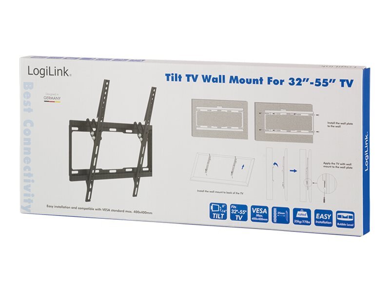 TV-Seinäteline, Logilink BP0012, (32-55), 35kg hinta ja tiedot | TV-seinätelineet | hobbyhall.fi