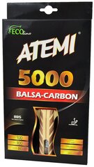 Atemi 5000 Balsa Carbon Pöytätennismailat hinta ja tiedot | Pingismailat | hobbyhall.fi