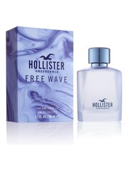 Eau De Toilette miehille Hollister Free Wave EDT, 50 ml hinta ja tiedot | Hollister Hajuvedet ja kosmetiikka | hobbyhall.fi