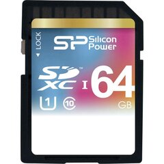 Silicon Power SDXC 64GB Elite -muistikortti hinta ja tiedot | Kameran muistikortit | hobbyhall.fi