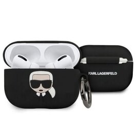 Karl Lagerfeld silikoniset suojat Airpods Pro:lle, Mustat hinta ja tiedot | Kuulokkeet | hobbyhall.fi