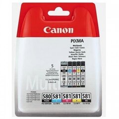Canon PGI-580/CLI-581 värikasettisarja, musta ja kolmivärinen hinta ja tiedot | Mustekasetit | hobbyhall.fi