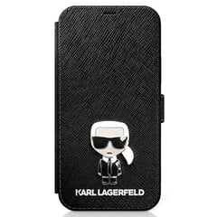 Karl Lagerfeld KLFLBKP12MIKMSBK, yhteensopiva iPhone 12/12 Prolle 6.1, musta hinta ja tiedot | Puhelimen kuoret ja kotelot | hobbyhall.fi
