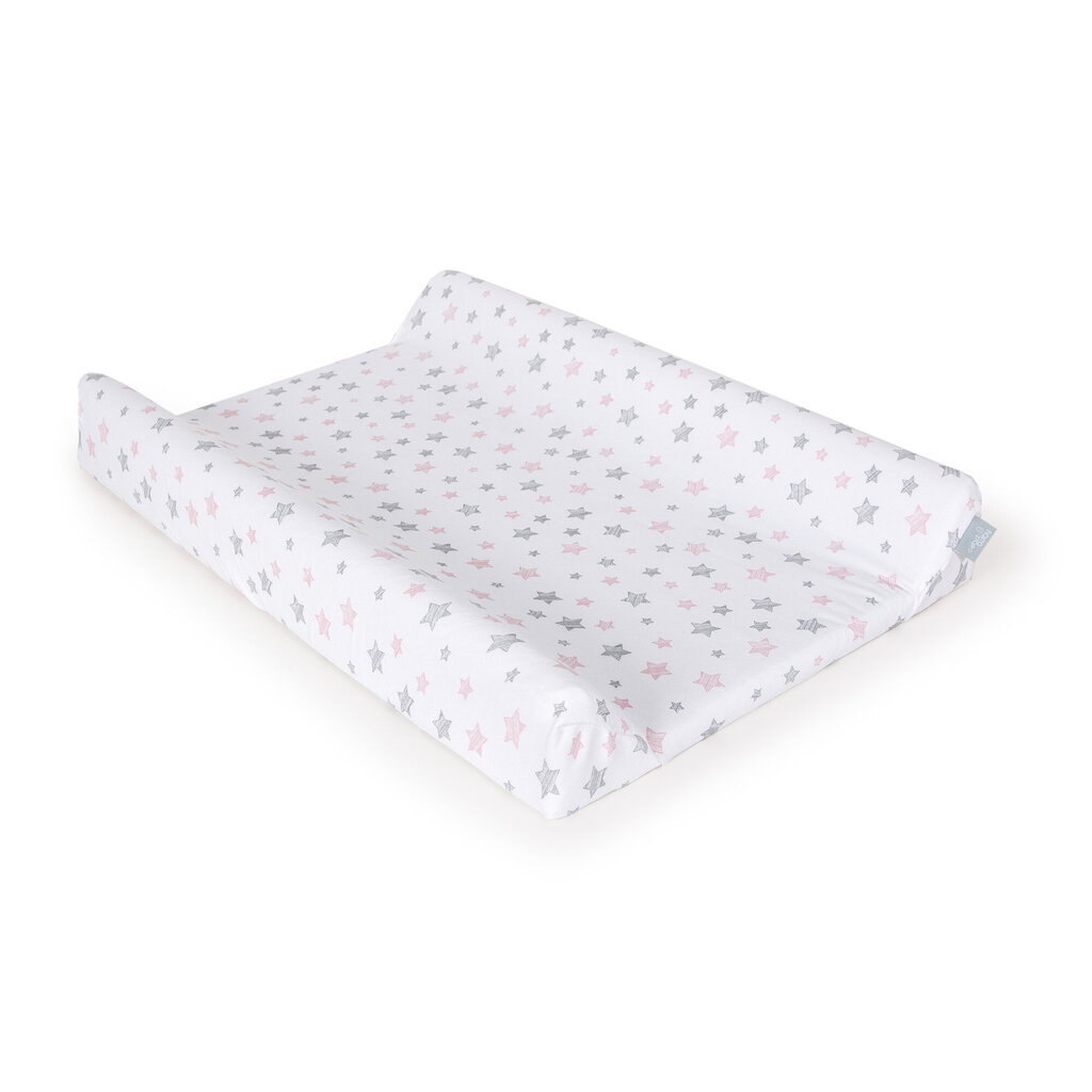 CebaBaby vaihtopöydän suojukset, Candy pink - vaaleanpunaiset tähdet (50x70-80) 2 kpl, W-829-130-604, W-829-130-604 hinta ja tiedot | Vauvan hoitoalustat ja tekstiilit | hobbyhall.fi