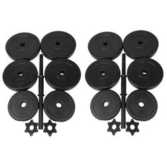 Tunturi Vinyl käsipainosarja, säädettävä, vinyylipäällysteinen, 28 kg hinta ja tiedot | Käsipainot, kahvakuulat ja voimaharjoittelu | hobbyhall.fi