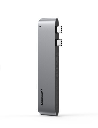 Hub 6-in-2 UGREEN CM251 USB-C MacBook Air/Pro varten, harmaa hinta ja tiedot | Adapterit | hobbyhall.fi