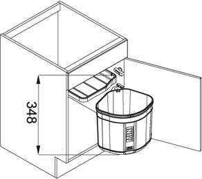 Jäteastia Franke Sorter, Mini, 17,5 l hinta ja tiedot | Roska-astiat | hobbyhall.fi