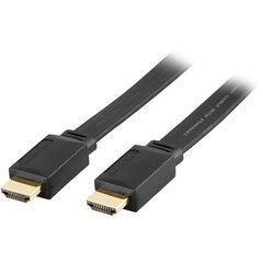 DELTACO HDMI-1050, HDMI-kaapeli, 5m, 19 pin ha-ha hinta ja tiedot | Kaapelit ja adapterit | hobbyhall.fi