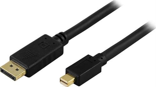 Deltaco DP-1111, DisplayPort, Mini DisplayPort, 1m hinta ja tiedot | Kaapelit ja adapterit | hobbyhall.fi