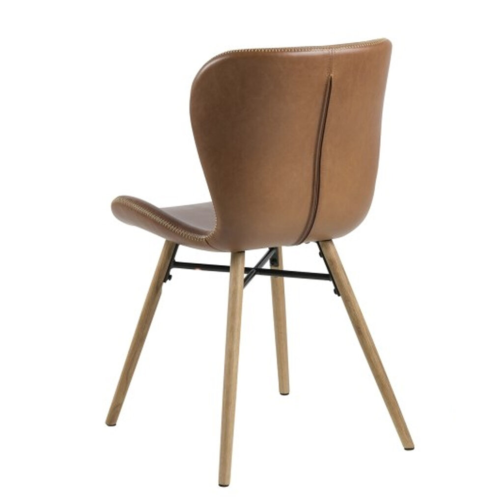 2 tuolin setti Batilda, ruskea hinta ja tiedot | Ruokapöydän tuolit | hobbyhall.fi