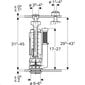 Yleiskäyttöinen wc-kaksoishuuhtelumekanismi Geberit Type 290, d40. 282.303.21.2 hinta ja tiedot | WC-istuimen lisätarvikkeet | hobbyhall.fi