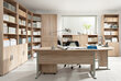 Hylly BRW Office, 221x79x35 cm, tammi hinta ja tiedot | Hyllyt | hobbyhall.fi