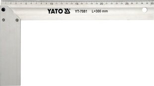Alumiininen jiirikulmain Yato, 350mm YT-7082 hinta ja tiedot | Käsityökalut | hobbyhall.fi